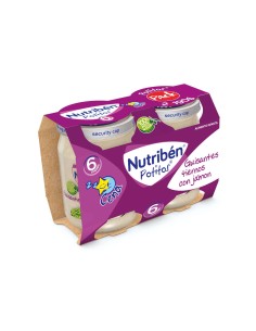NUTRIBEN POTITO CENA GUISANTES TIERNOS CON JAMON 2X190G