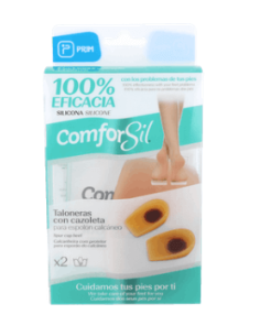 TALONERAS ESPOLON CON CAZOLETA COMFORSIL SILICONA 2 UNIDADES TALLA S CC212S