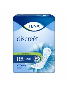 TENA DISCREET MAXI ABSORBENTE 12 UNIDADES