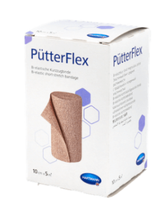 VENDA COMPRESIVA BIELASTICA PUTTER FLEX COMP FUERTE TRACCION CORTA 5 M X 10 CM