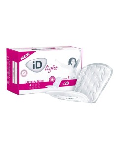 COMPRESA INCONTINENCIA ORINA LIGERA ID LIGHT ADVANCED ULTRA MINI 28 UNIDADES