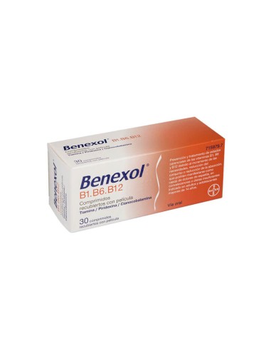 BENEXOL B1-B6-B12 30 COMPRIMIDOS RECUBIERTOS