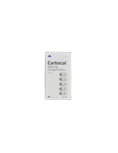 CARBOCAL 1500 mg (600 mg Ca) 60 COMPRIMIDOS