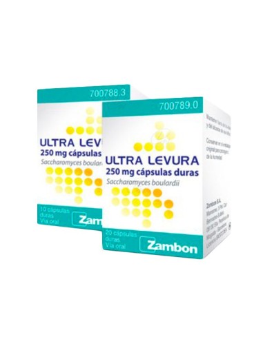 ULTRA-LEVURA 250 mg 20 CAPSULAS (FRASCO)