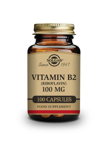 SOLGAR VITAMINA B2 100 MG 100 CAPSULAS