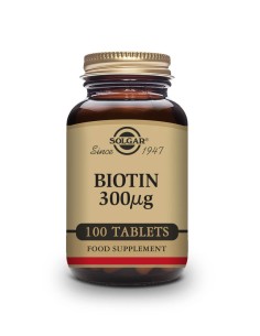 SOLGAR BIOTINA 300 MCG 100 COMPRIMIDOS