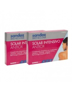 SANDOZ BIENESTAR DUO SOLAR INTENSIVO ANTIOXIDANTE 2X30 CAPSULAS