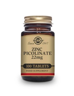SOLGAR ZINC PICOLINATO 22 MG 100 COMPRIMIDOS