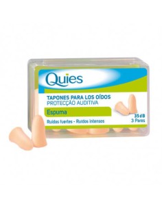 TAPONES OIDOS GOMA QUIES 6 UNIDADES COLOR CARNE