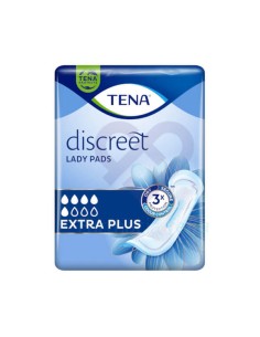 ABSORBENTE INCONTINENCIA ORINA LIGERA TENA DISCREET EXTRA PLUS 16 UNIDADES