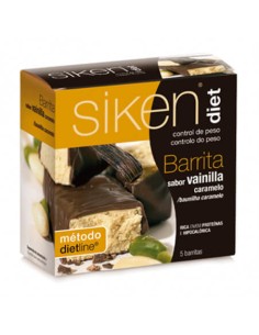 SIKEN DIET 5 BARRITAS 36 G SABOR VAINILLA CARAMELO