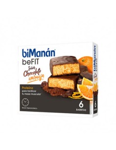 BIMANAN METODO PRO BARRITA CHOCOLATE Y NARANJA 6 UNIDADES