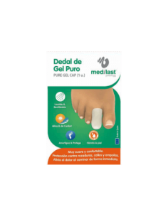 DEDAL PROTECCION DEDOS PIES MEDILAST FORRADO DE GEL TEJIDO MALLA TALLA L 1 UNIDADES