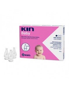 KIN BABY ASPIRADOR NASAL 10 RECAMBIOS DESECHABLES BLANDOS