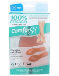 COMFORSIL PLANTILLAS 3/4 EXTRAFINAS DE SILICONA 2 UNIDADES TALLA XL CCF313 XL