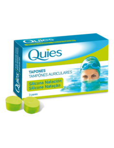 QUIES TAPONES OIDOS SILICONA NATACION 6 UNIDADES