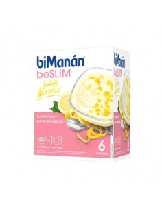BIMANAN BESLIM SUSTITUTIVO NATILLA 6 SOBRES 50 G SABOR LIMON