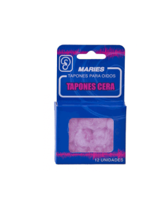 TAPONES OIDOS CERA ALGODON MARIES SMOOTH 12 UNIDADES
