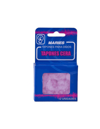 TAPONES OIDOS CERA ALGODON MARIES SMOOTH 12 UNIDADES