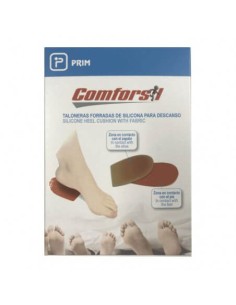 COMFORSIL TALONERAS FORRADAS DESCANSO SILICONA 2 UNIDADES TALLA M CCF214M
