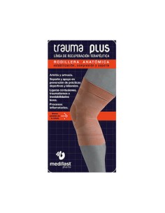 RODILLERA MEDILAST ANATOMICA TRAUMA PLUS 1 UNIDAD TALLA GRANDE COLOR BEIGE