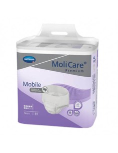 ABSORBENTE CON SLIP MOLICARE PREMIUM MOBILE 14 UNIDADES TALLA M 8 GOTAS COLOR LILA