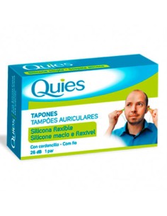 QUIES TAPONES OIDOS SILICONA CON CORDONCILLO