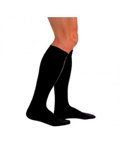 MEDILAST CALCETIN COMPRESION FUERTE SILVER EDITION HILO DE PLATA TALLA GRANDE COLOR NEGRO