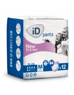 ID BRAGA PAÑAL INCONTINENCIA ORINA PANTS NORMAL TALLA M 12 UNIDADES