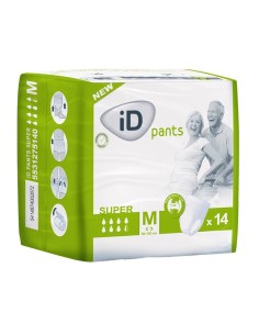 BRAGA PAÑAL INCONTINENCIA ORINA ID INTIME PANTS SUPER TALLA M 12 UNIDADES