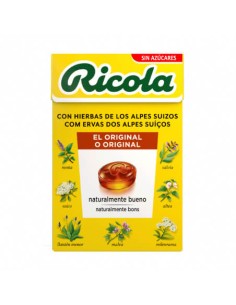 RICOLA CARAMELOS SIN AZUCAR HIERBAS CON STEVIA 5