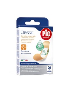 PIC CLASSIC CON BACTERICIDA APOSITO ADHESIVO 19X 77 MM 20 UNIDADES