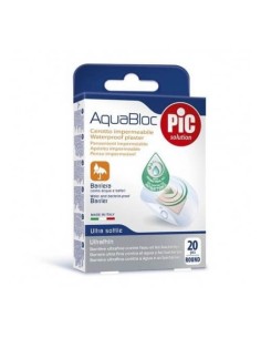 PIC AQUABLOC CON BACTERICIDA APOSITO ADHESIVO REDONDO 22.5 MM 20 UNIDADES