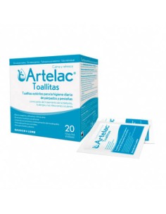 ARTELAC TOALLITAS ESTERILES LIMPIEZA PARPADOS 20 TOALLITAS