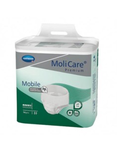 ABSORBENTE INCONTINENCIA CON SLIP MOLICARE MOBILE LIGHT 14 UNIDADES TALLA MEDIANA