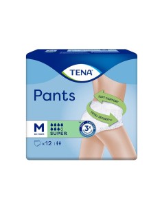 TENA PANTS SUPER MEDIANA 12 UNIDADES