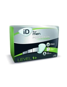 ID FOR MEN LEVEL PROTECTOR MASCULINO INCONTINENCIA 10 UNIDADES