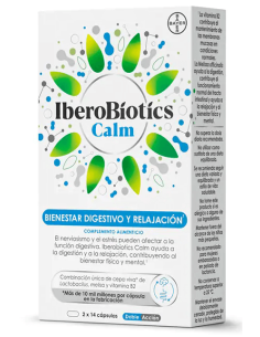 IBEROBIOTICS CALM 14 CAPSULAS VERDES + 14 CAPSULAS BLANCAS