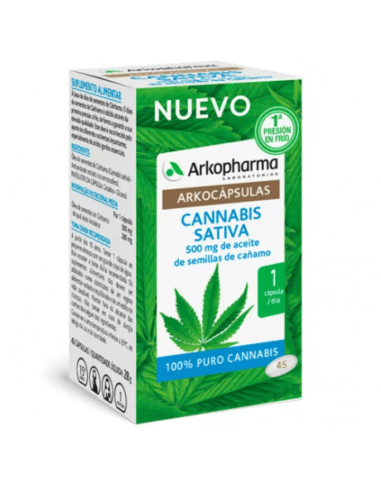 ARKOCAPSULAS CANNABIS SATIVA 45 CAPSULAS
