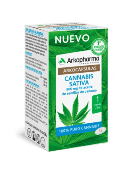 ARKOCAPSULAS CANNABIS SATIVA 45 CAPSULAS