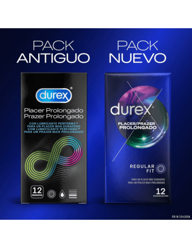 DUREX PLACER PROLONGADO PRESERVATIVOS 12 UNIDADES