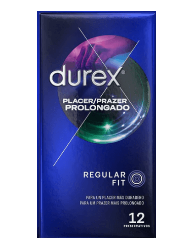 DUREX PLACER PROLONGADO PRESERVATIVOS 12 UNIDADES