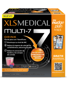 XLS MEDICAL MULTI 7 DRINK 60 SOBRES SABOR FRUTOS ROJOS