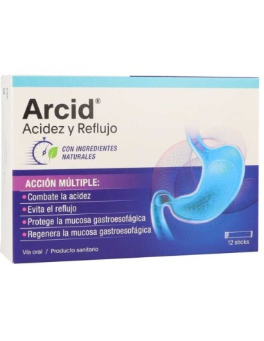 ARCID ACIDEZ Y REFLUJO 12 STICKS X 10 ML
