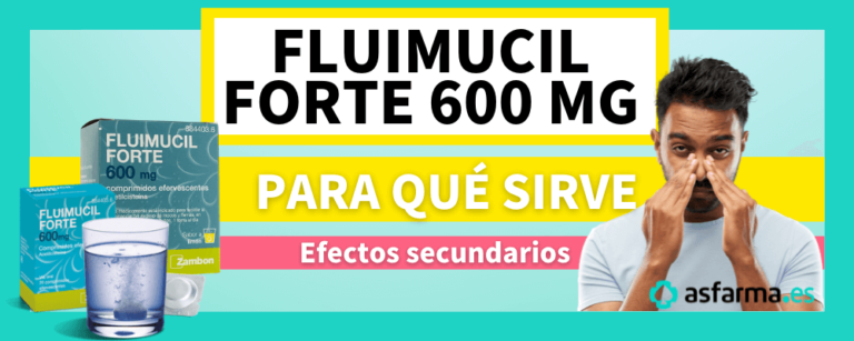 Fluimucil forte 600 para qué sirve