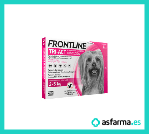 Frontline tri act solución spot on para perros de 2 a 5 kilos de peso