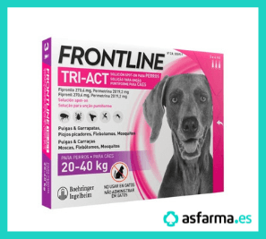 Pipeta frontline tri-act perros 20-40 kg