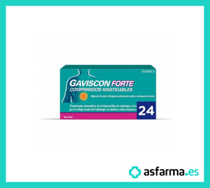 Gaviscon Forte precio 24 comprimidos masticables