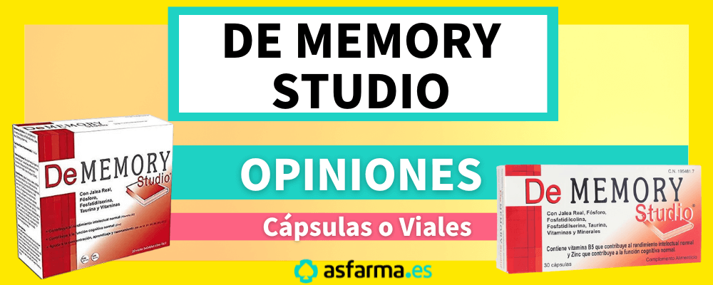 DE MEMORY STUDIO OPINIONES, Cápsulas y Viales