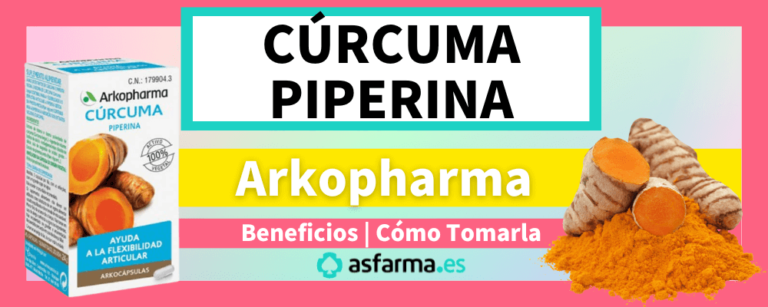Cúrcuma piperina arkopharma beneficios